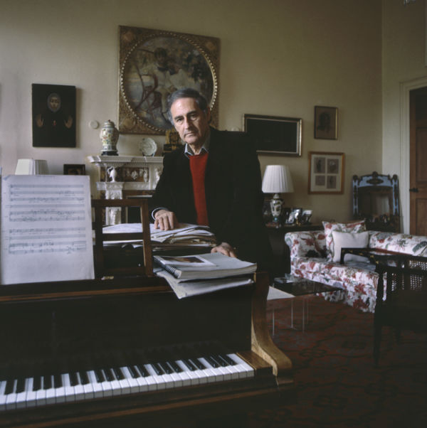 Menotti, Carlo. Composer, Yester House, 1984